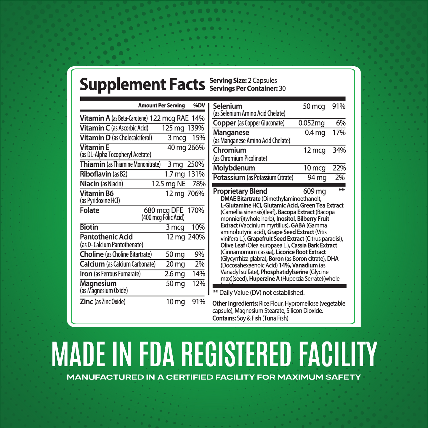 Brain Health Sports Performance Formula