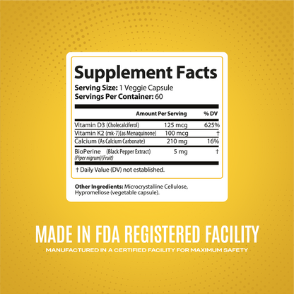 Vitamin D3 + K2